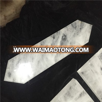 Natural rock quartz clear crystal slab quartz slabs for sale