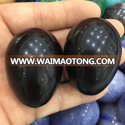 Natural black obsidian egg Crystal Eggs Yoni Eggs massage and crystal healing